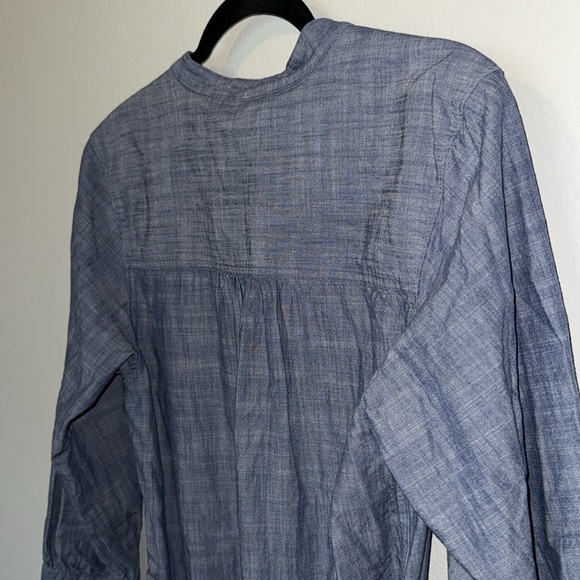 Patagonia W's Settler's Dress Chambary Blue Women’s Size 10 GUC Organic Cotton - Picture 9 of 11
